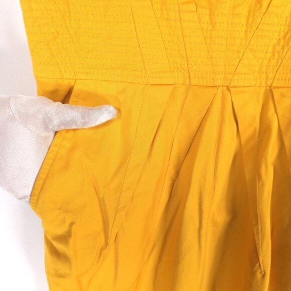 Marc by Marc Jacobs Yellow Sheath Mini Tank Sundress Dress Pockets Size 6 - Picture 9 of 11
